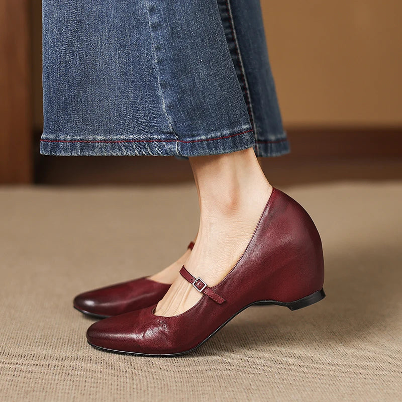 Maria Genuine Leather Heels
