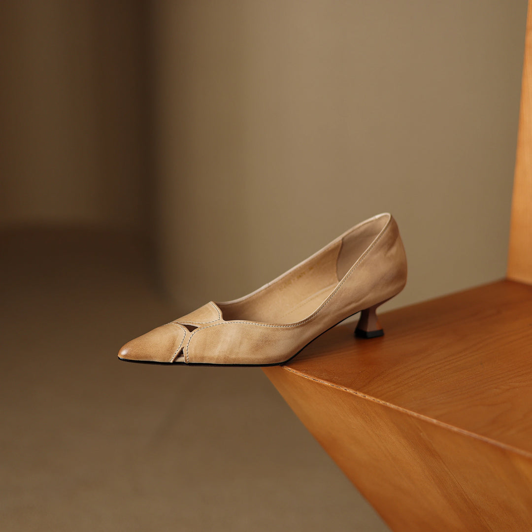 Maya Genuine Leather Heels