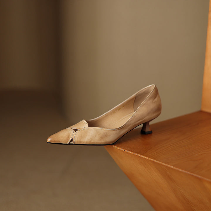 Maya Genuine Leather Heels