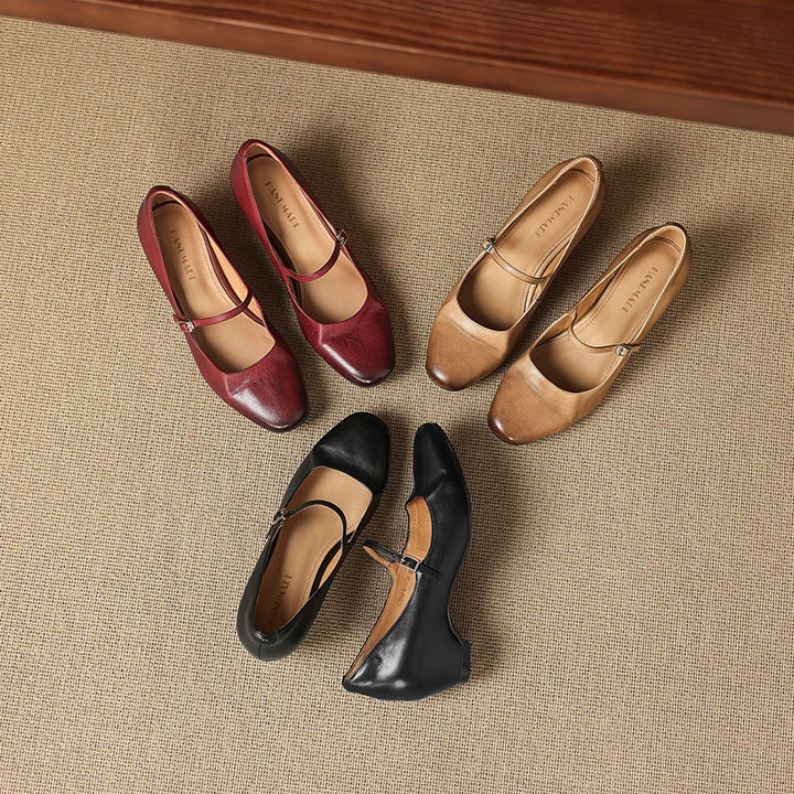 Maria Genuine Leather Heels
