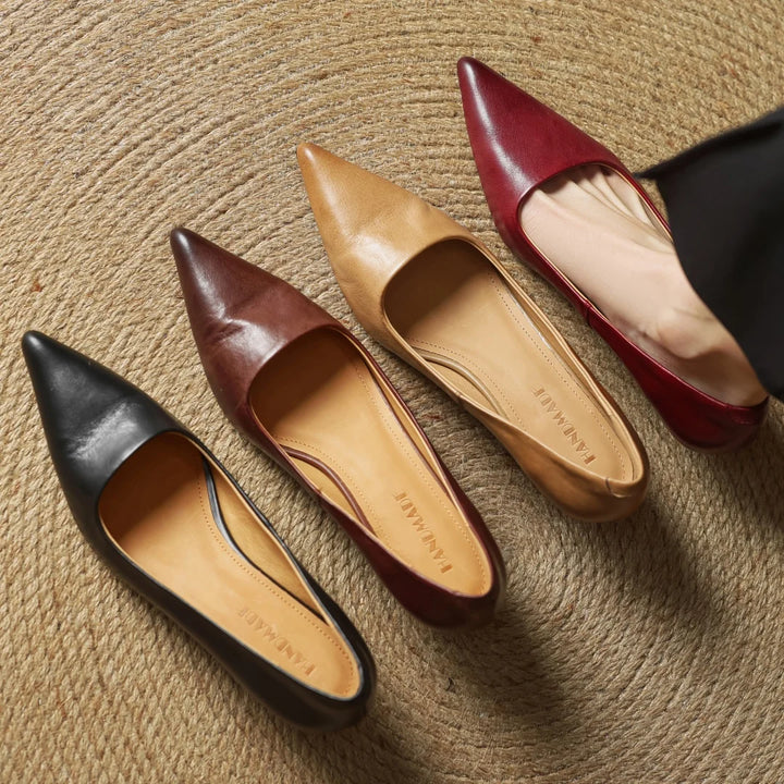 Rhea Genuine Leather Heels