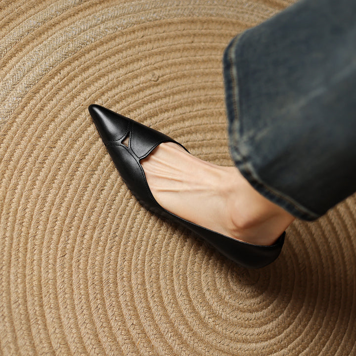 Maya Genuine Leather Heels
