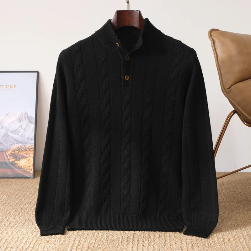 Alden Merino Button Sweater