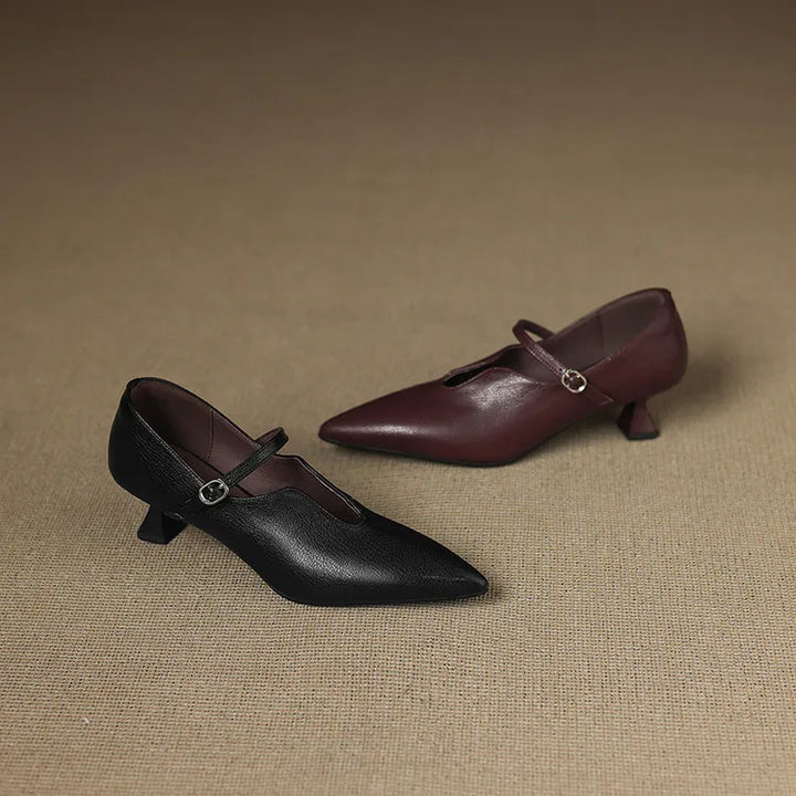 Nyla Genuine Leather Heels