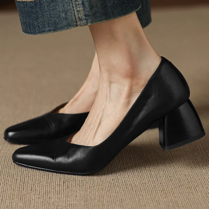 Renee Genuine Leather Heels