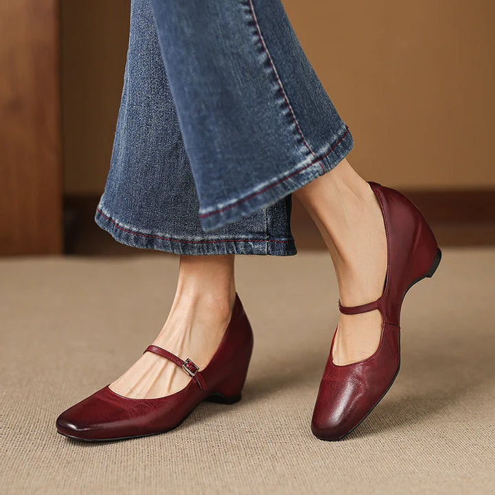 Maria Genuine Leather Heels