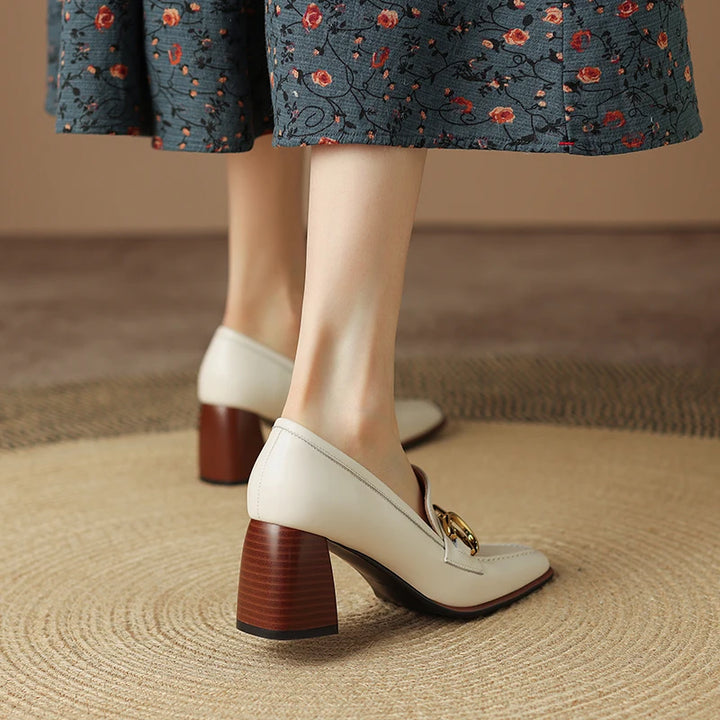 Vivienne Genuine Leather Heels