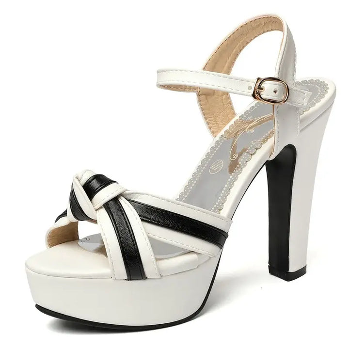 Leanna Crosslace Heels