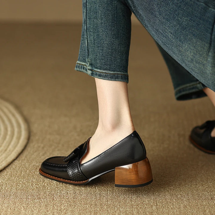 Maribel Genuine Leather Heels