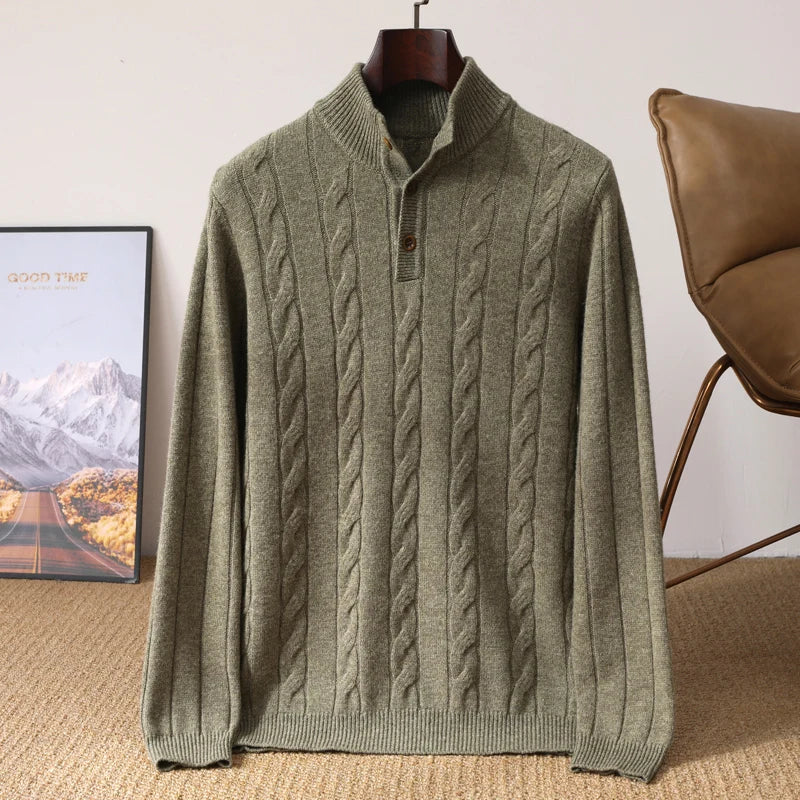 Alden Merino Button Sweater