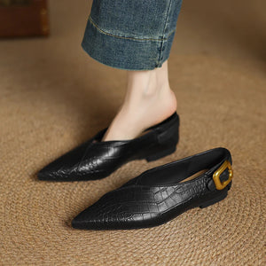 Black (Croc Pattern)