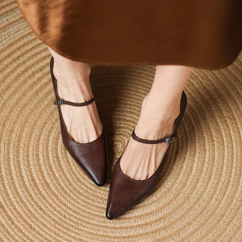 Dana Genuine Leather Heels