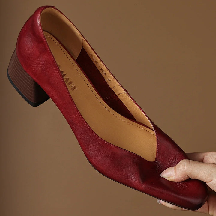 Renee Genuine Leather Heels