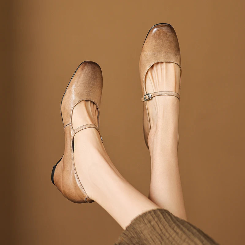 Maria Genuine Leather Heels