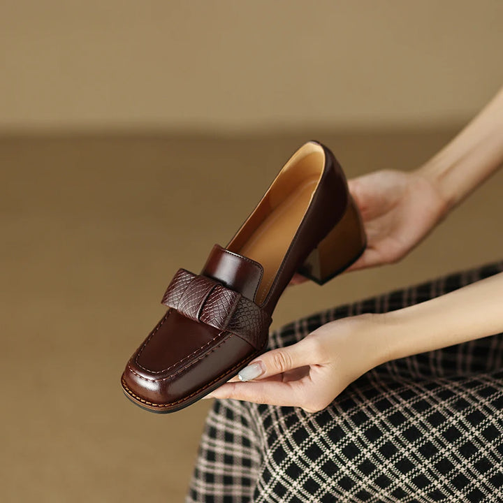 Maribel Genuine Leather Heels