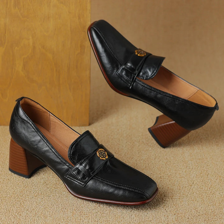 Lucia Genuine Leather Heels