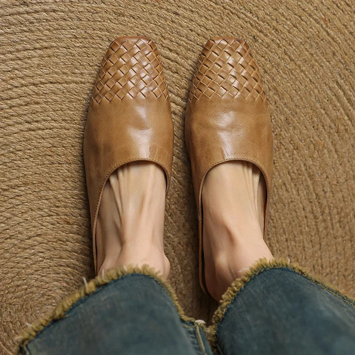Camille Genuine Leather Mules