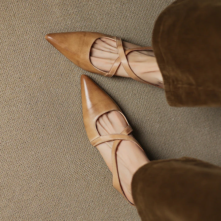 Mirella Genuine Leather Mules