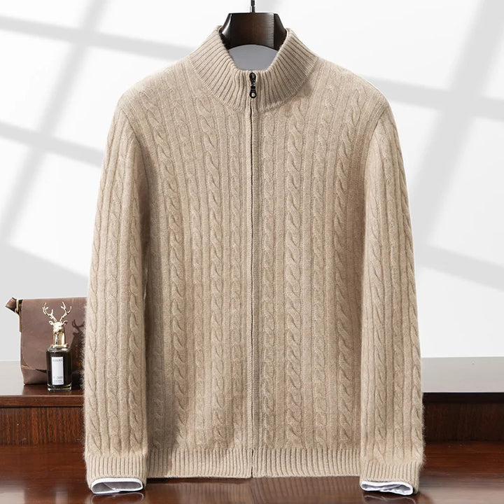 Graham Cashmere Zip Sweater
