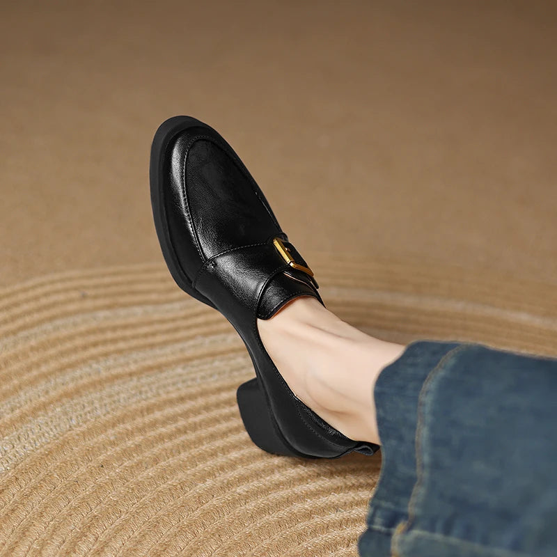 Caroline Genuine Leather Heels
