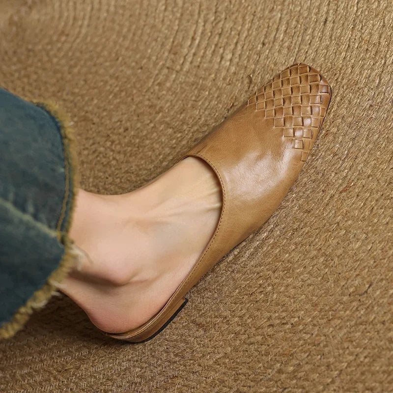 Camille Genuine Leather Mules