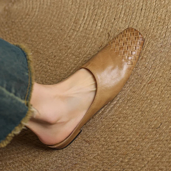 Camille Genuine Leather Mules