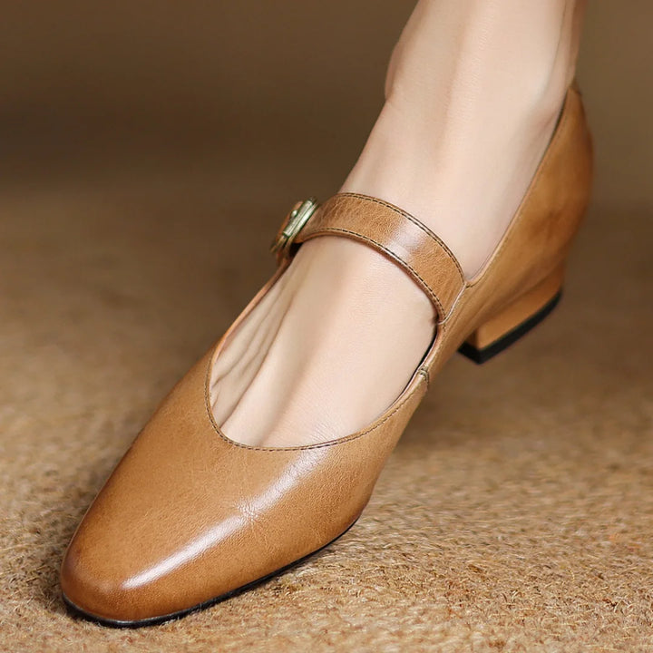 Nessa Genuine Leather Heels