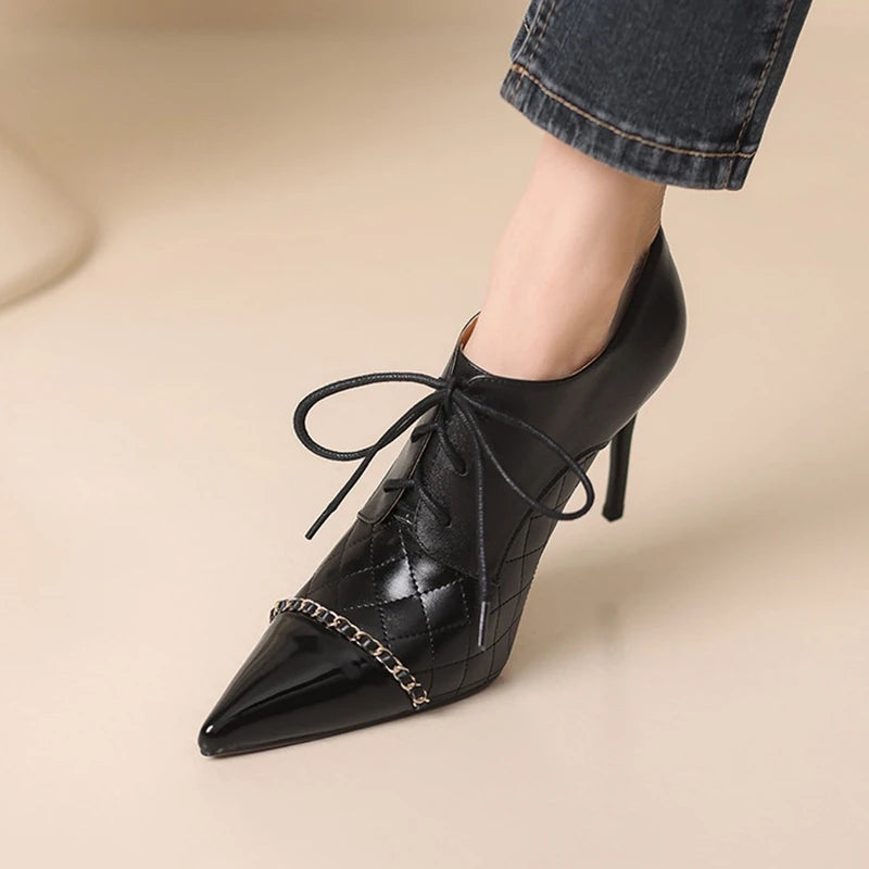 Monroe Genuine Leather Heels