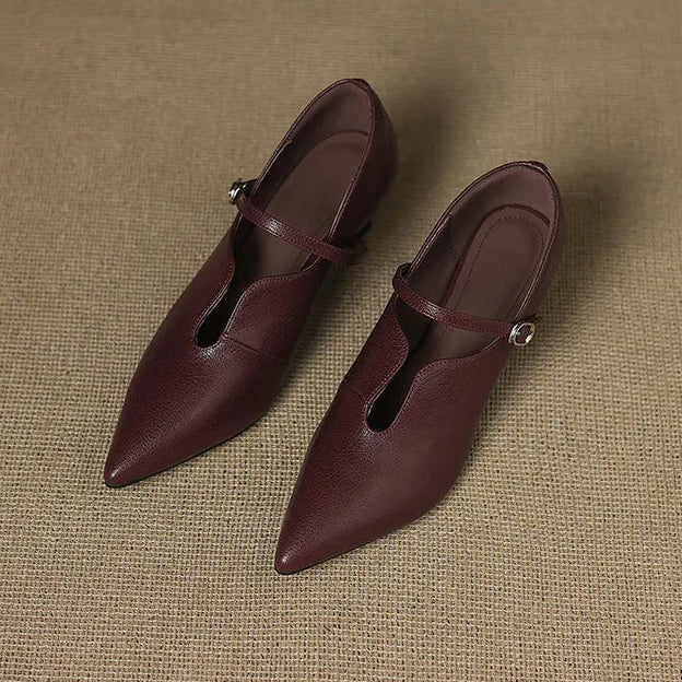 Nyla Genuine Leather Heels