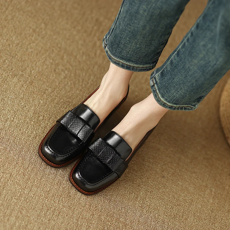 Maribel Genuine Leather Heels
