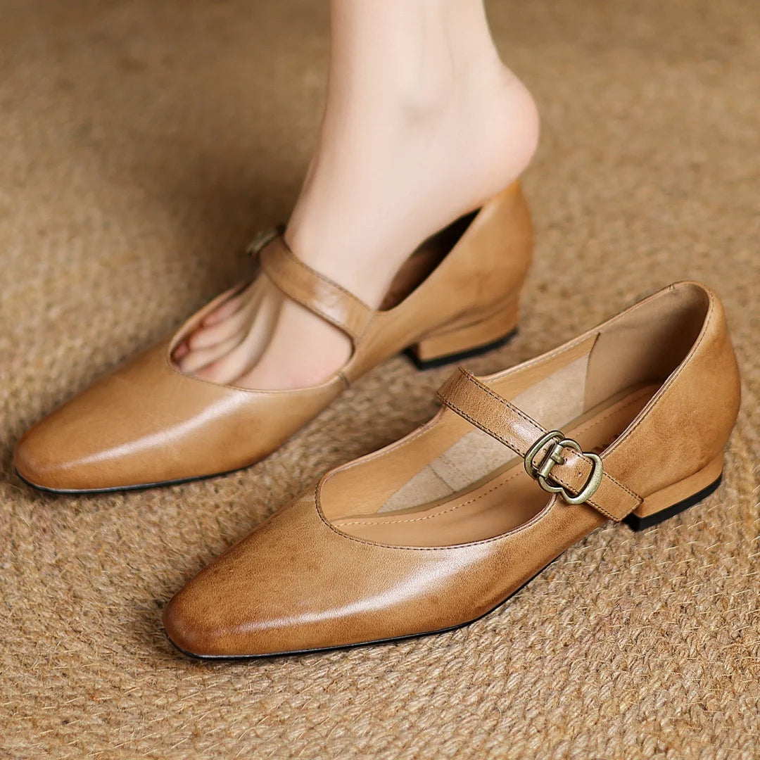 Nessa Genuine Leather Heels