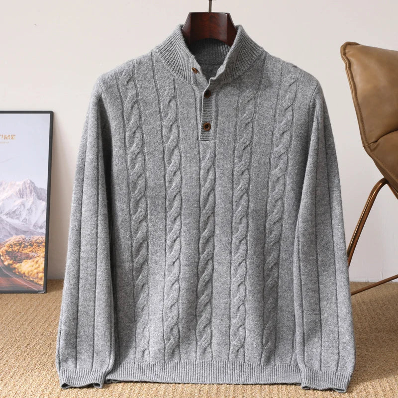 Alden Merino Button Sweater