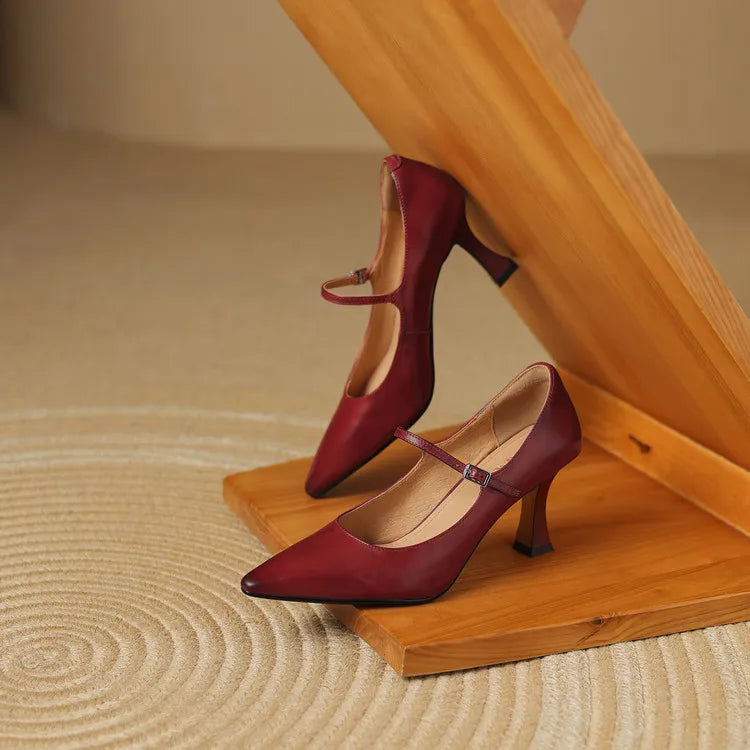Dana Genuine Leather Heels