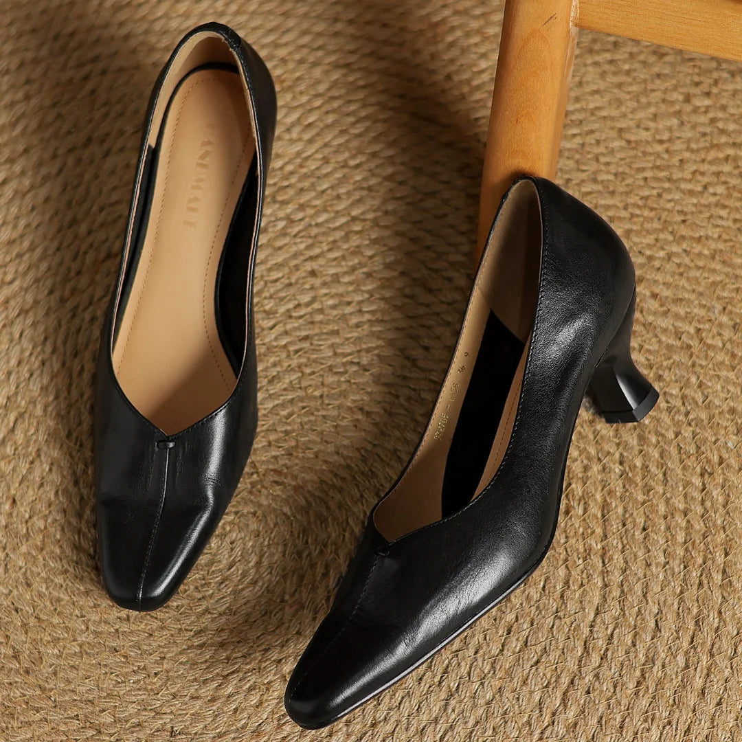 Evelyn Genuine Leather Heels