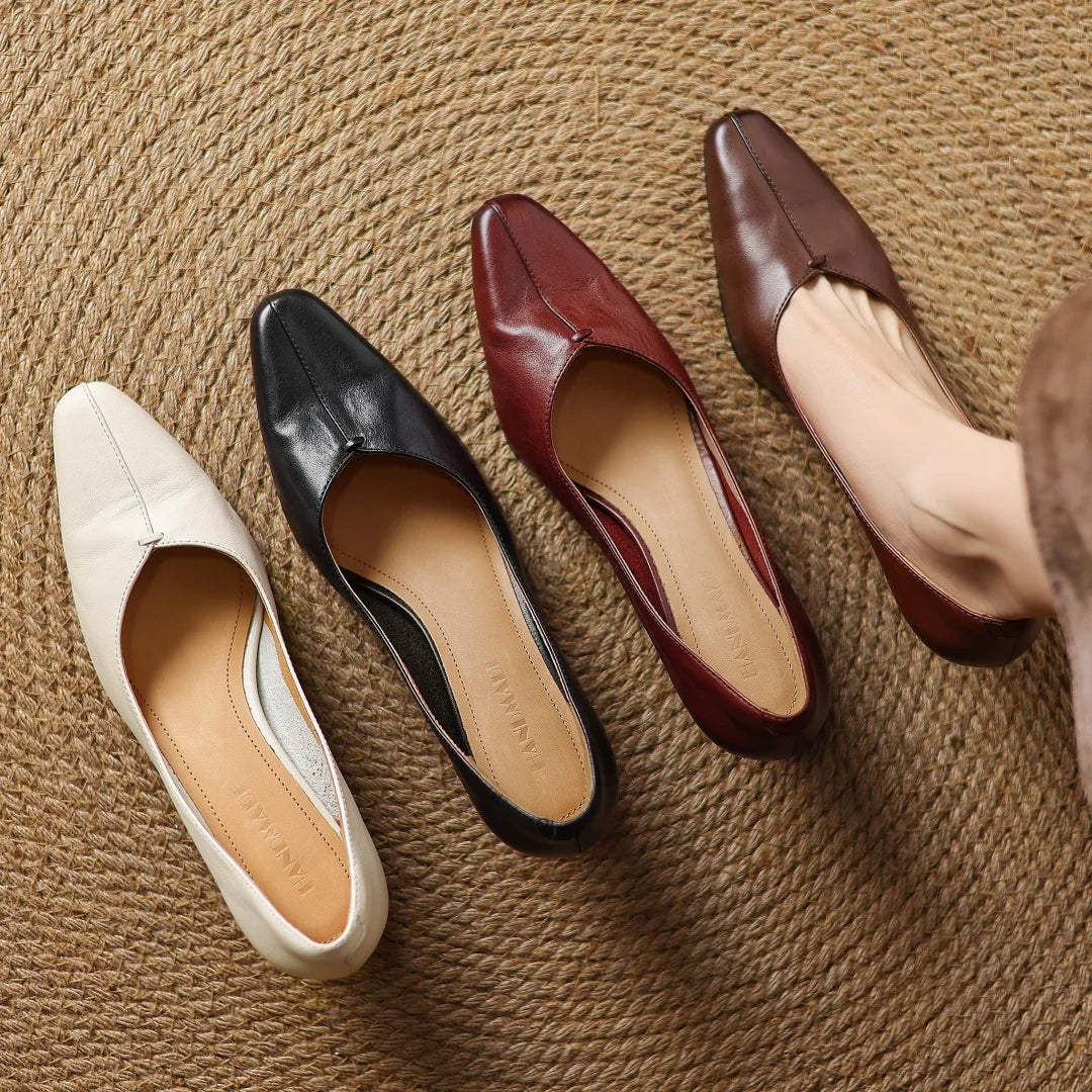 Evelyn Genuine Leather Heels