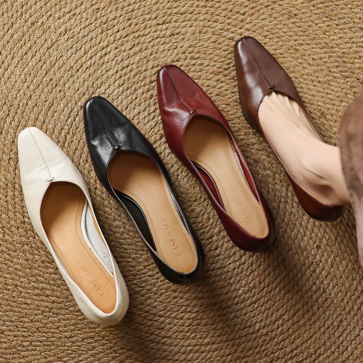 Evelyn Genuine Leather Heels