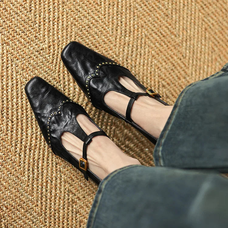 Talia Genuine Leather Heels