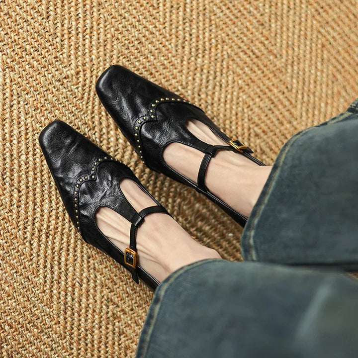 Talia Genuine Leather Heels
