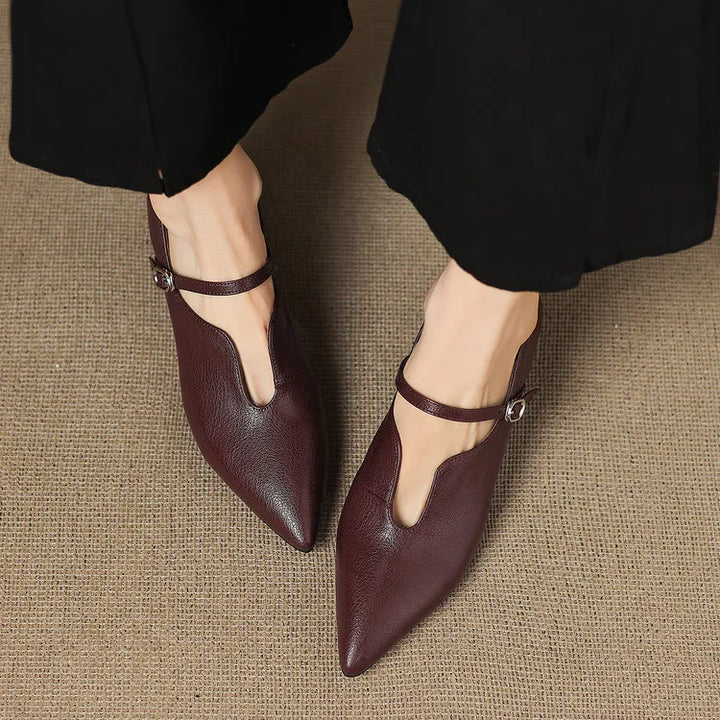 Nyla Genuine Leather Heels