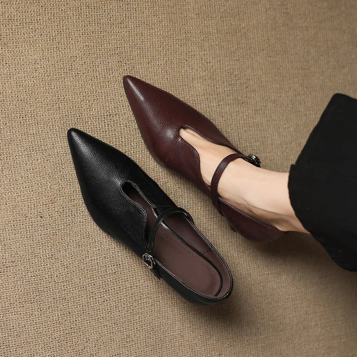 Nyla Genuine Leather Heels