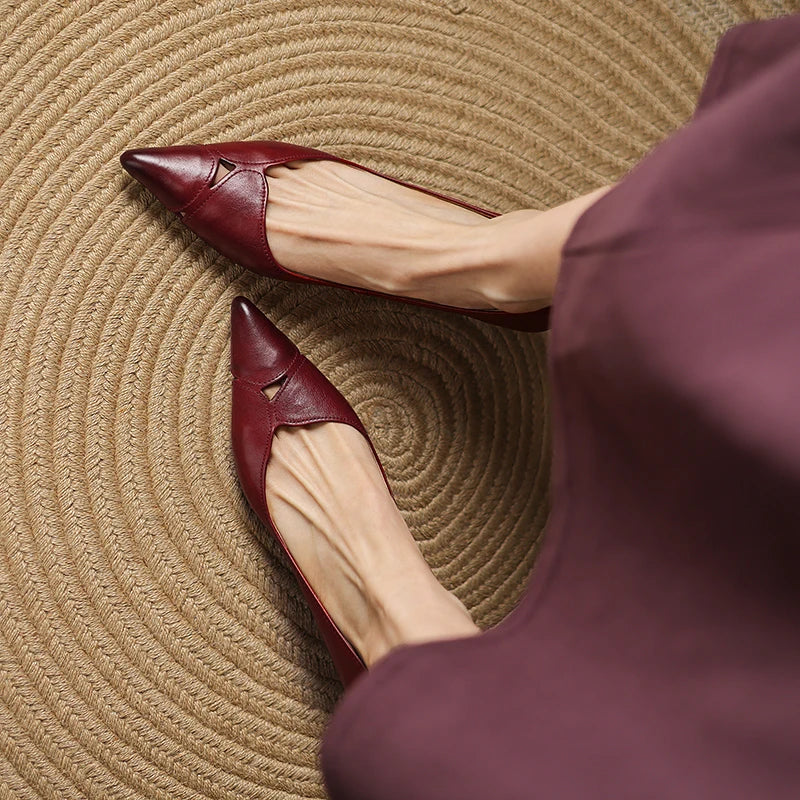 Maya Genuine Leather Heels