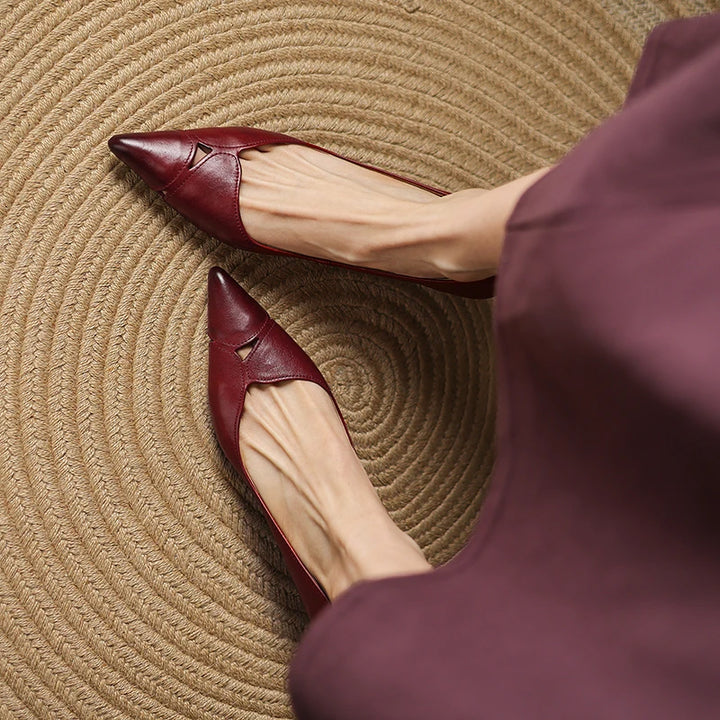 Maya Genuine Leather Heels