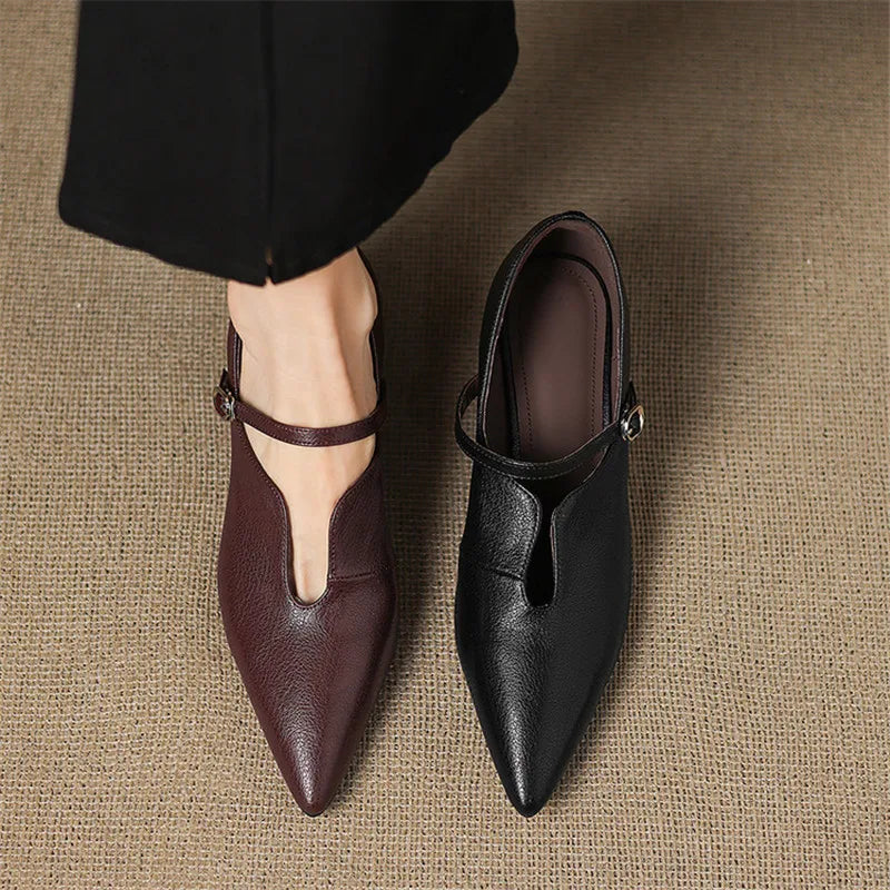 Nyla Genuine Leather Heels