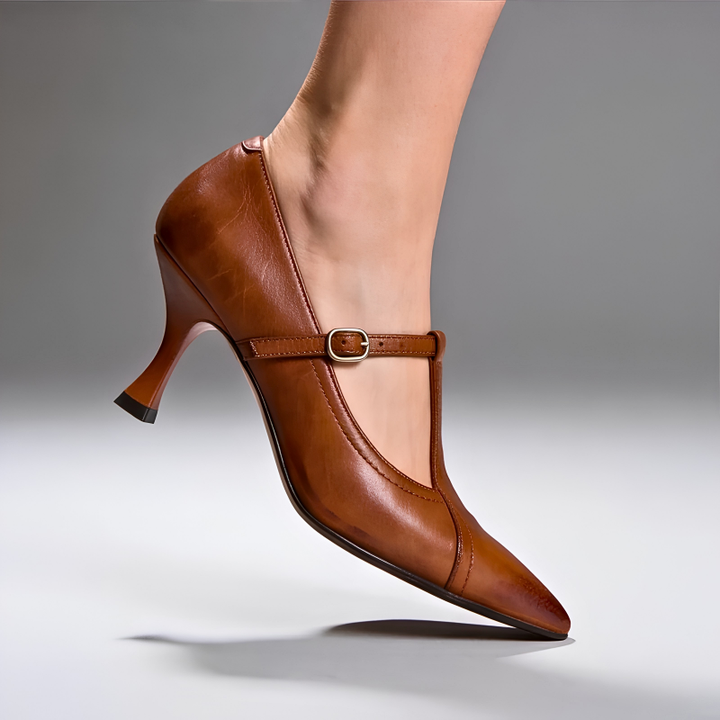 Marsella Genuine Leather Heels