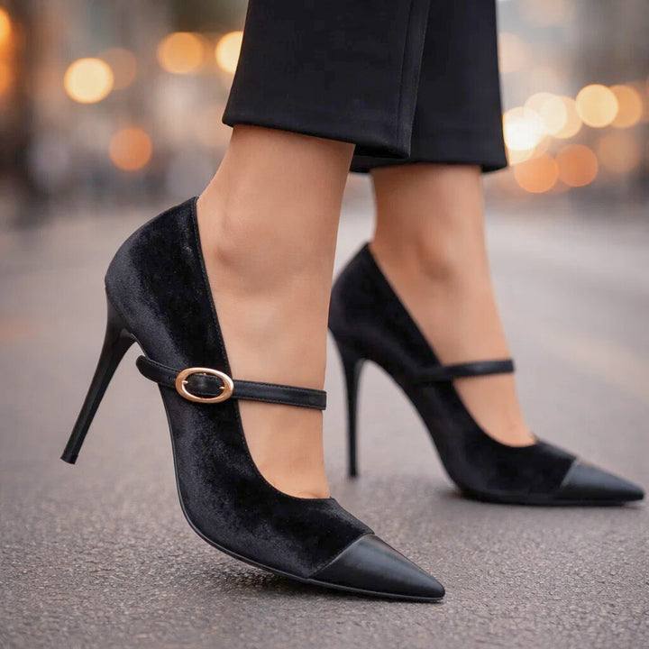 Ariella Velvet Heels