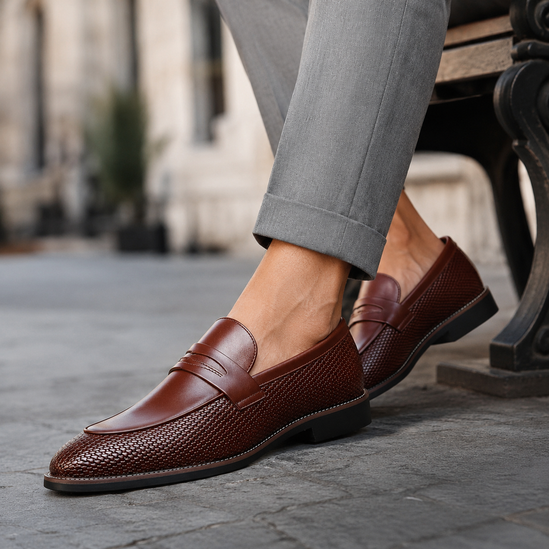 Marcelli Leather Loafers