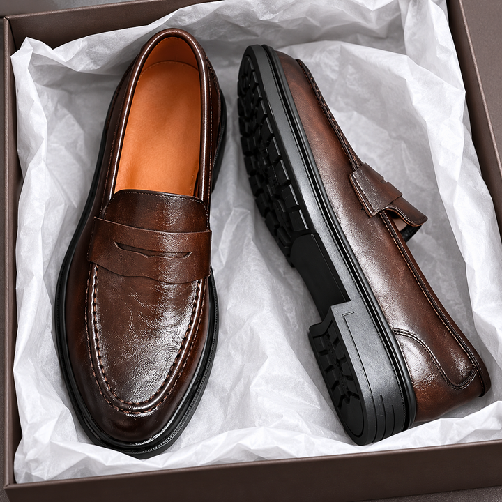 Giovanni Leather Loafers