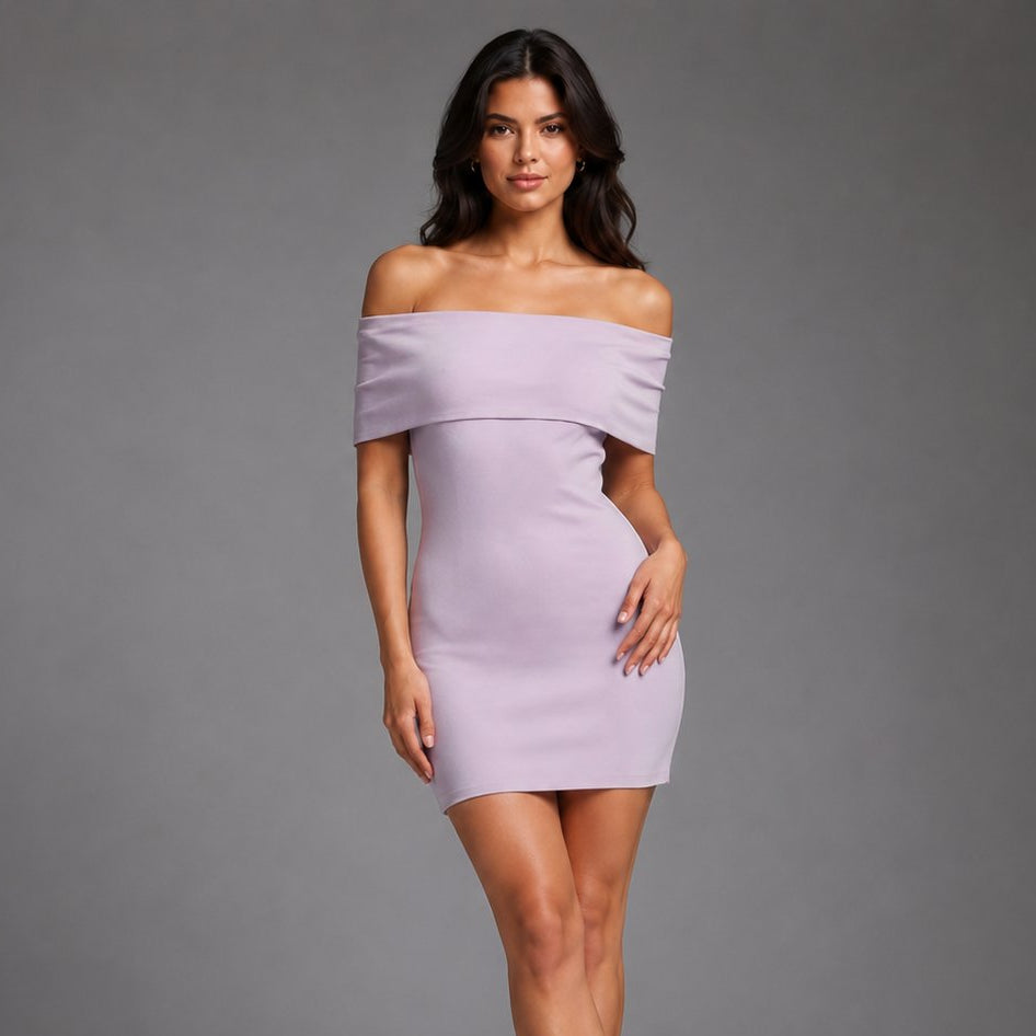 Alexis Lavender Dress, front view