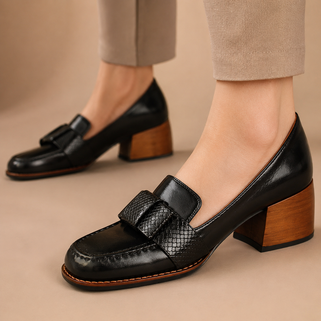 Maribel Genuine Leather Heels
