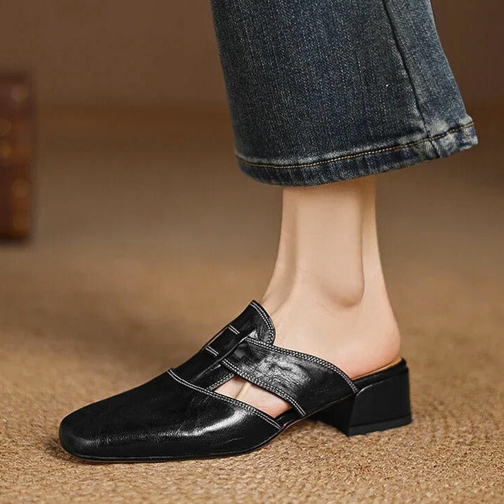 Amara Genuine Leather Mules